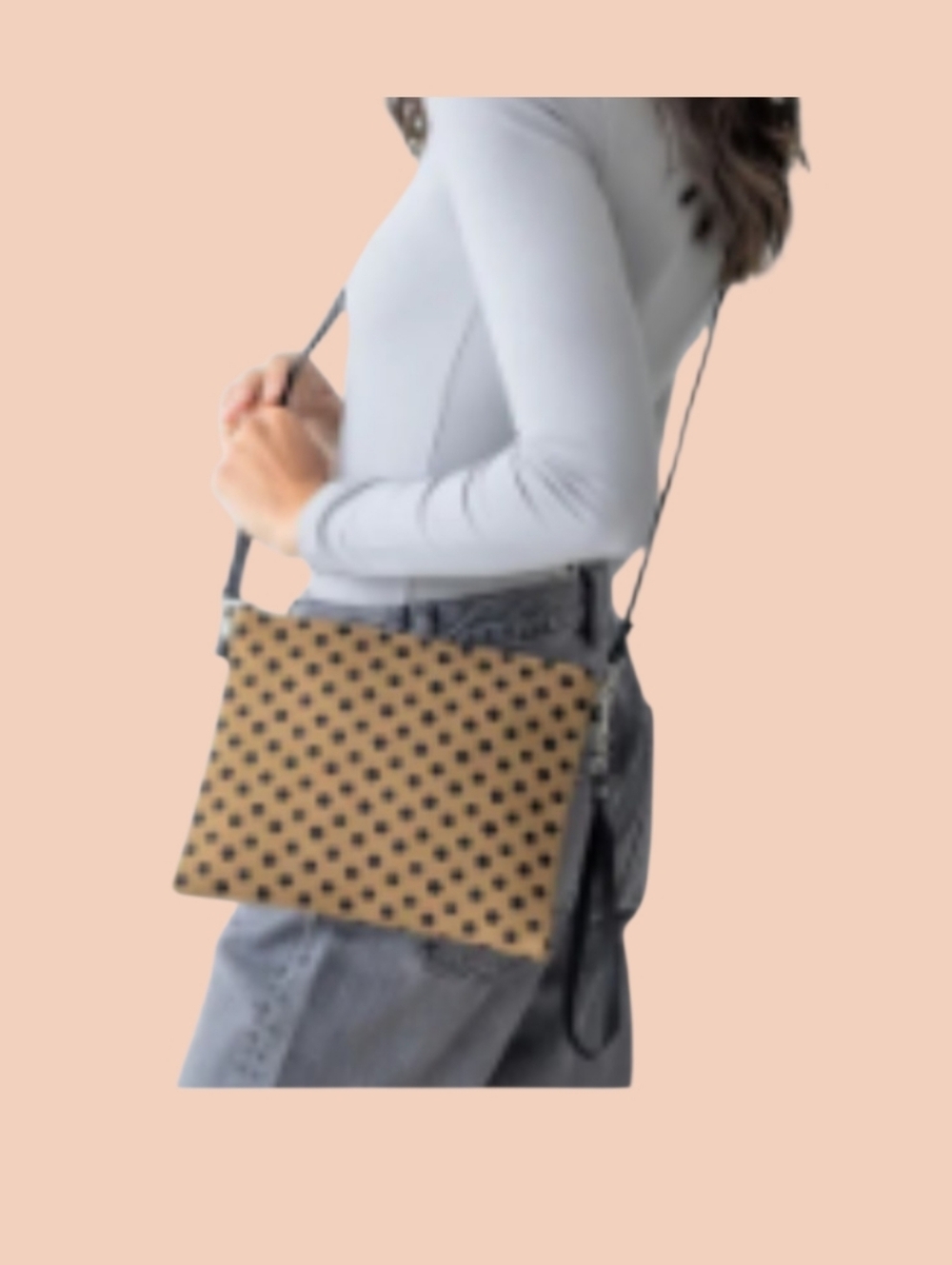 Polka Dot Wristlet Clutch